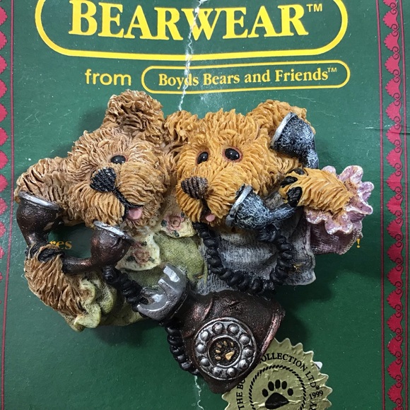 Boyds Bear Folkwear Lot of 3 Vintage Brooches - Picture 6 of 10